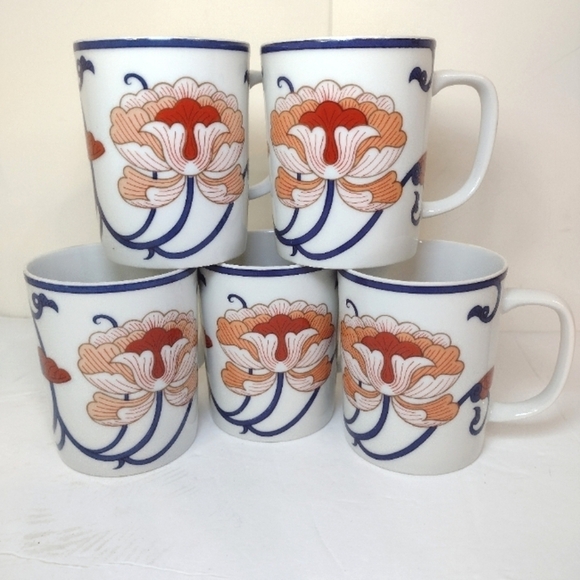 FITS AND FLOYD Variations vintage 70s. Set of 5. Mug's - Picture 8 of 10